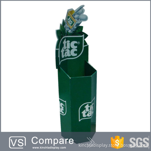 Hexagon Large Printing Graphics Cardboard Retail Dump Bins